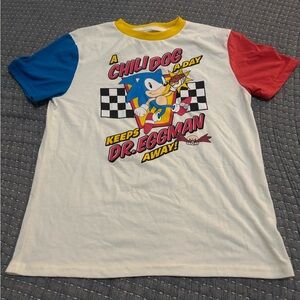 Sonic The Hedgehog Vintage Short Sleeve Shirt Youth Large Great